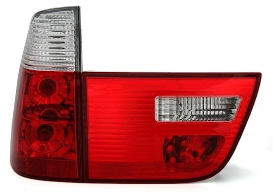 Rückleuchten für BMW X5 E53 in Rot-Weiß