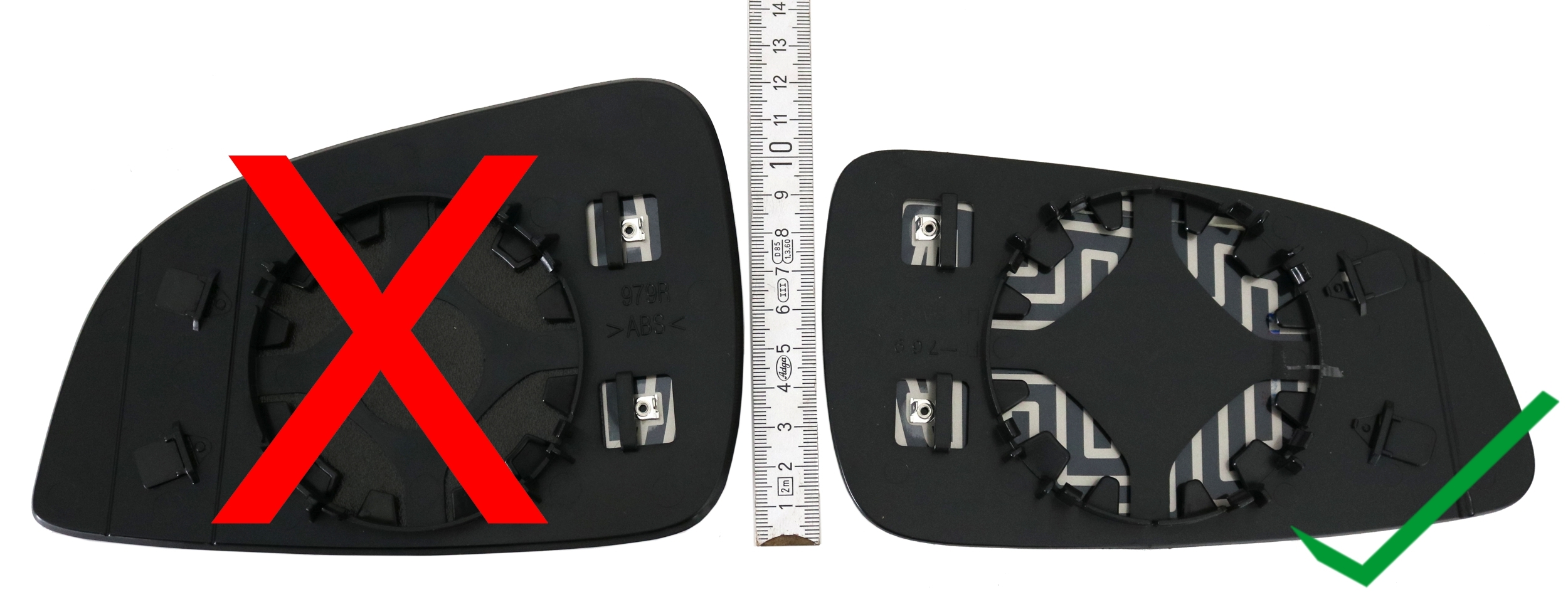 Spiegelglas für Opel Astra H / links