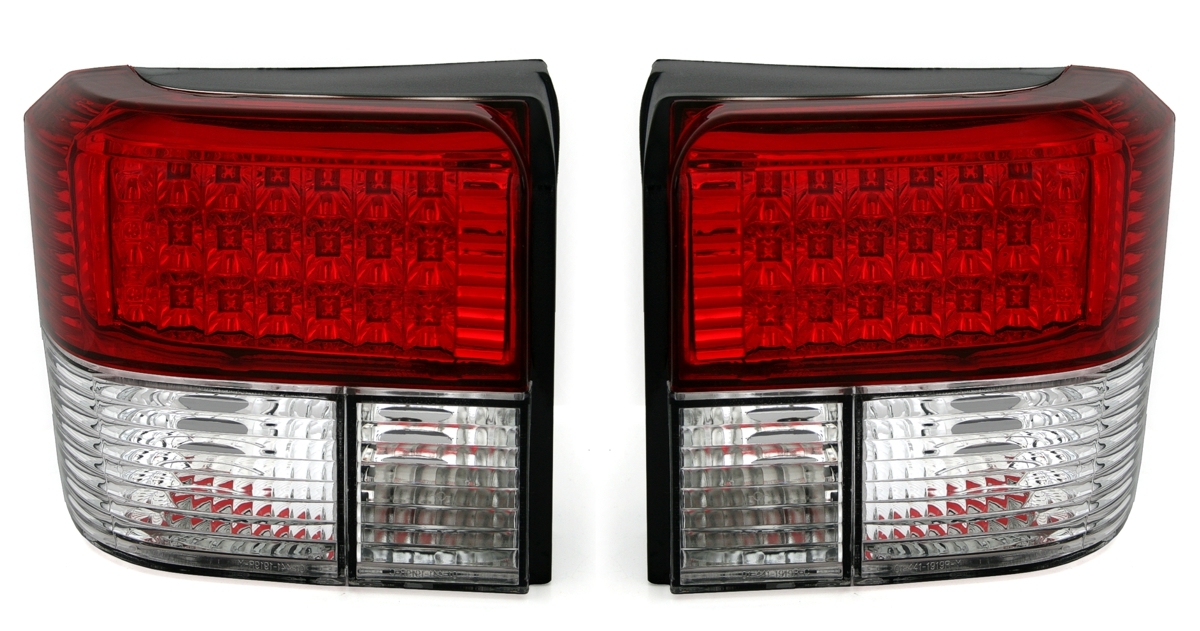 LED Rückleuchten Set für VW T4 9/90- in Rot-Weiß