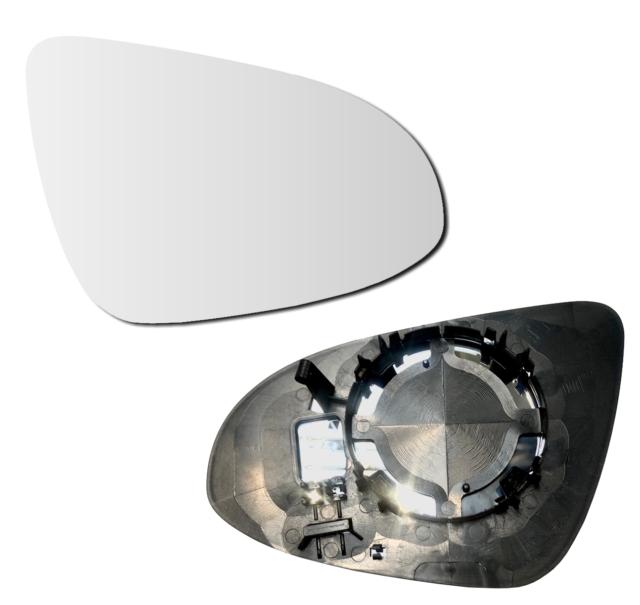 Spiegelglas für Citroen C1 + Peugeot 108 / rechts