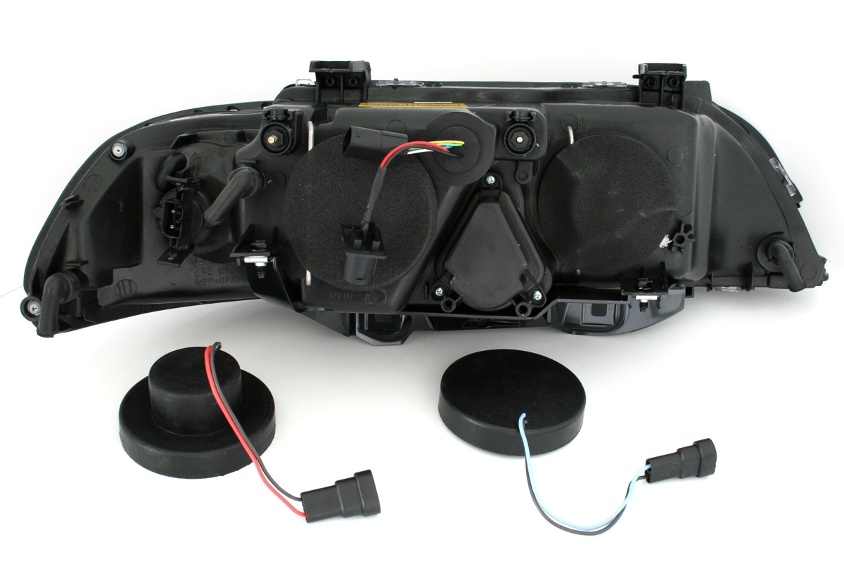 Angel Eyes Scheinwerfer für 5er BMW E39 in Chrom