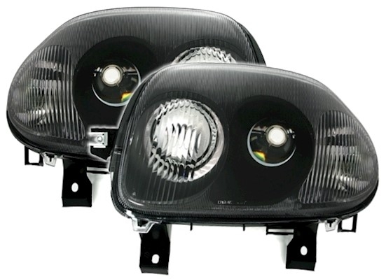 Scheinwerfer für Renault Clio 2 in Schwarz