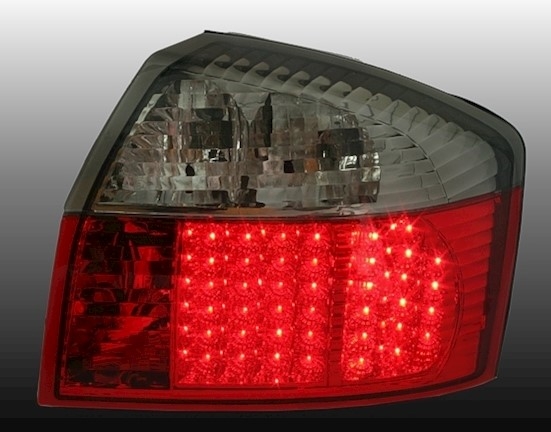 LED Rückleuchten Set für Audi A4 8E in Rot-Smoke