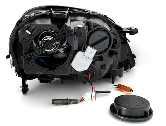 Scheinwerfer Set für Mercedes W164 in Schwarz