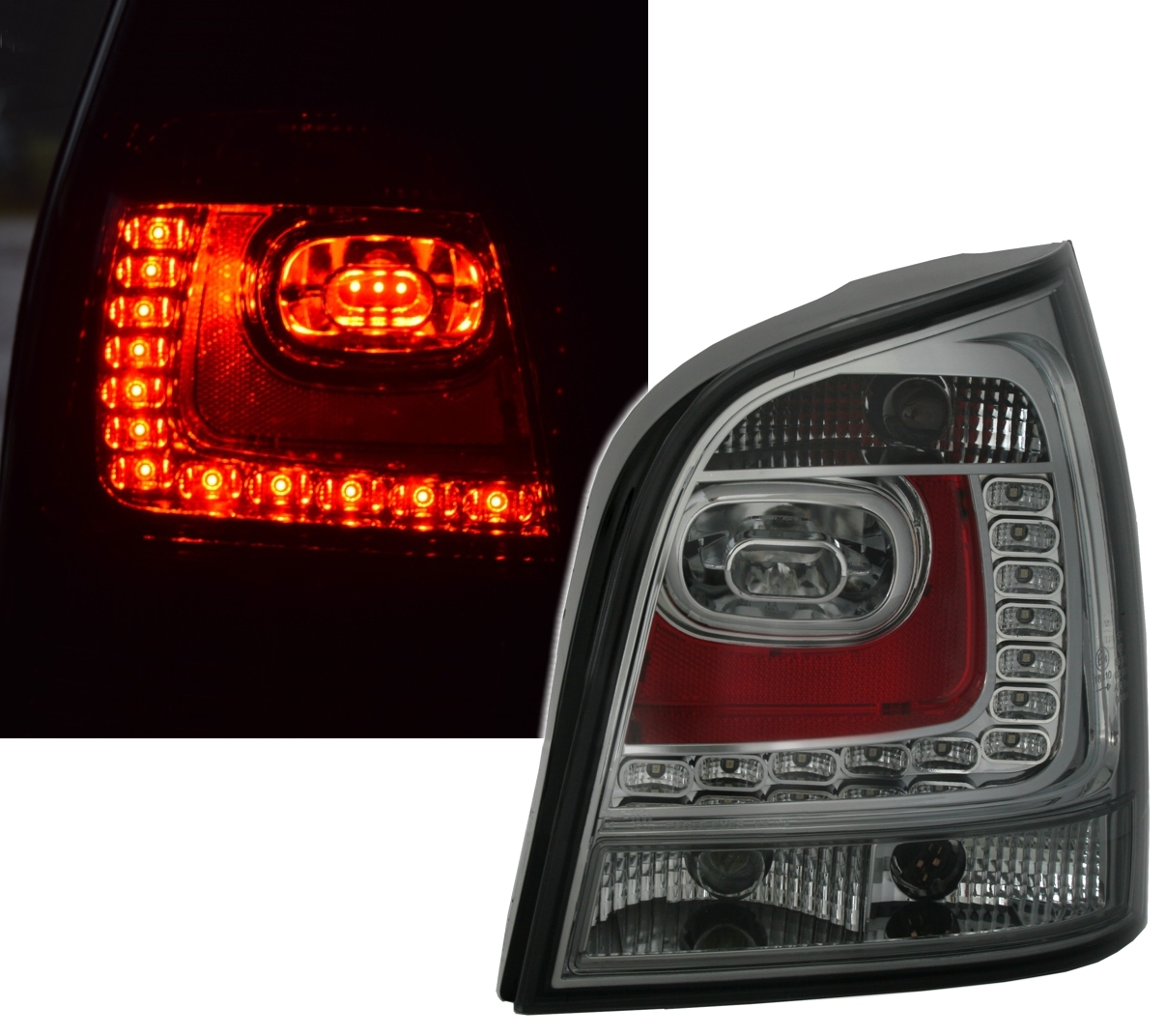 LED Rückleuchten Set für VW Polo 9N in Smoke