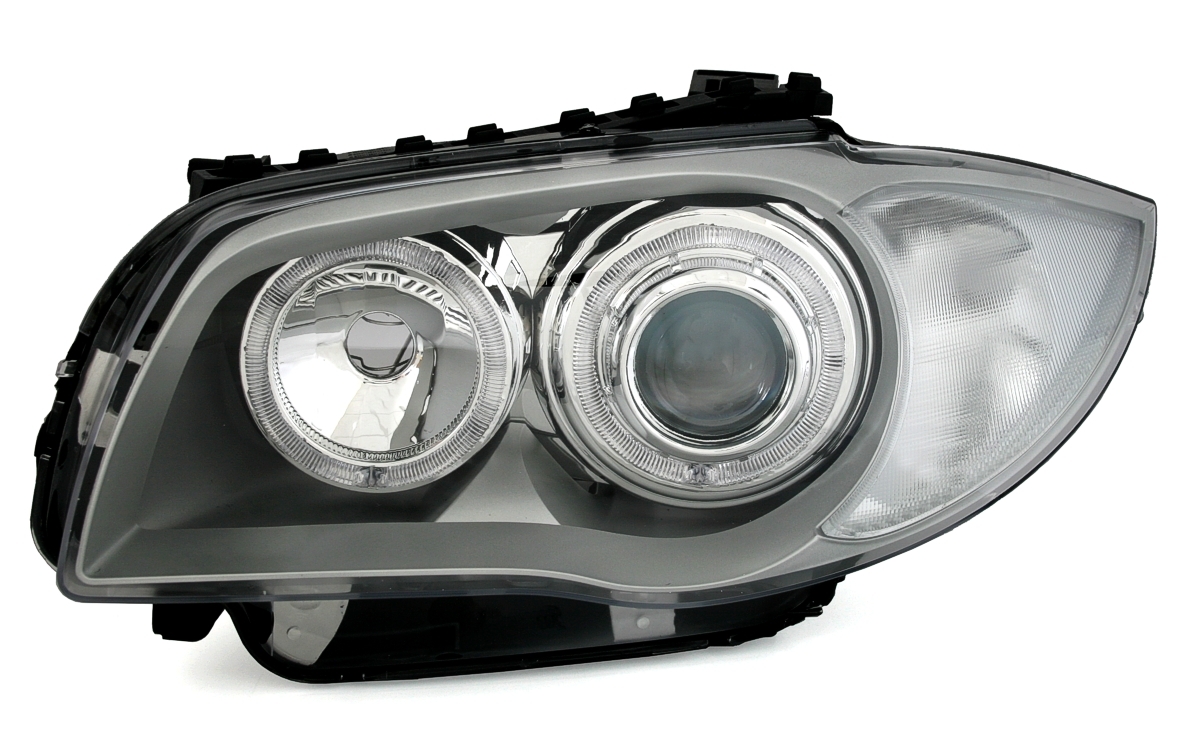Angel Eyes Scheinwerfer für 1er BMW E8_ in Silber