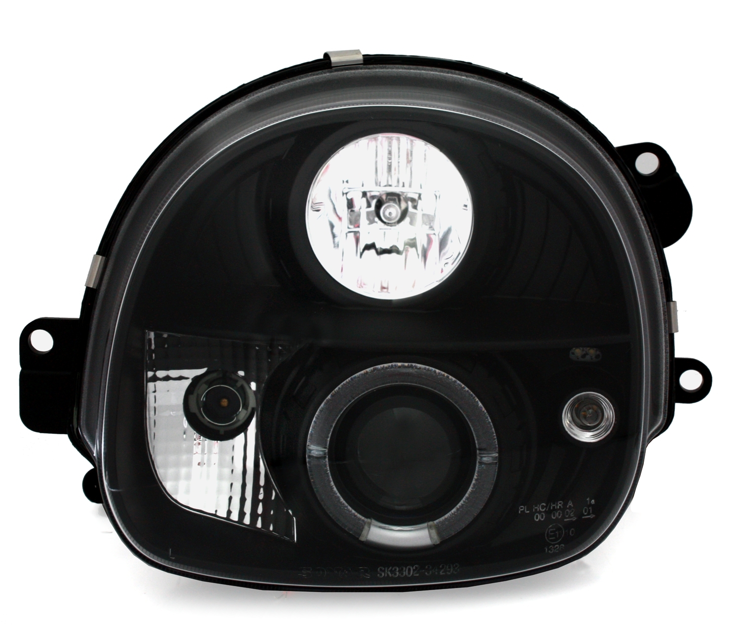 Angel Eyes Scheinwerfer Renault Twingo in Schwarz 