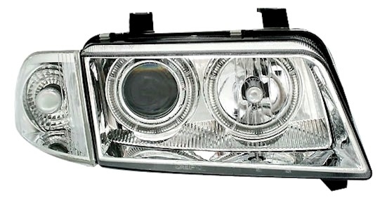 Angel Eyes Scheinwerfer für Audi A4 B5 in Chrom