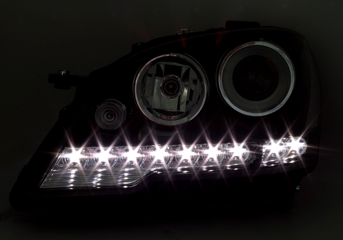 Scheinwerfer Set für Mercedes W164 in Schwarz