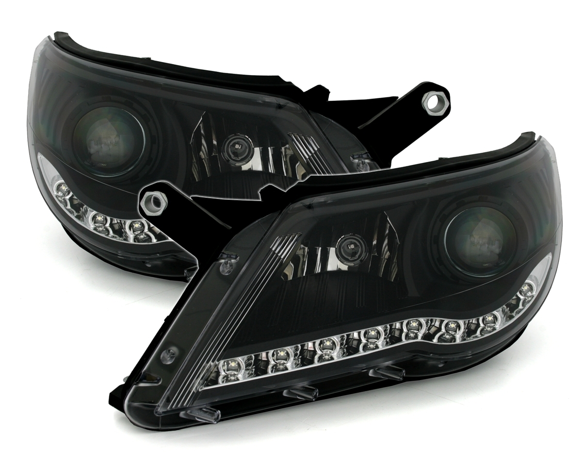 Scheinwerfer für VW Tiguan in Schwarz