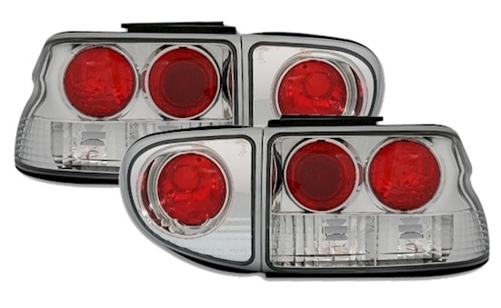Rückleuchten für Ford Escort MK6 MK7 in Chrom