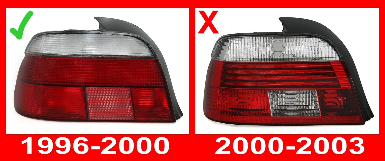 LED Rückleuchten Set für 5er BMW E39 in Rot-Weiß