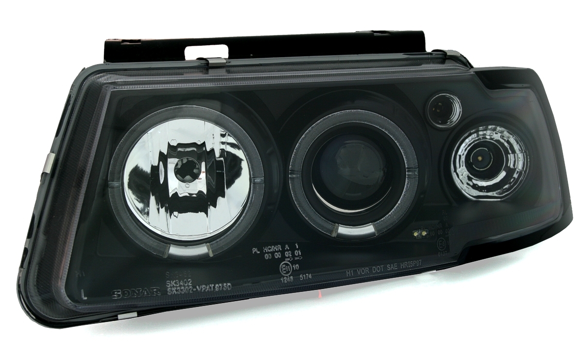 Angel Eyes Scheinwerfer für VW Passat 3B in Schw.