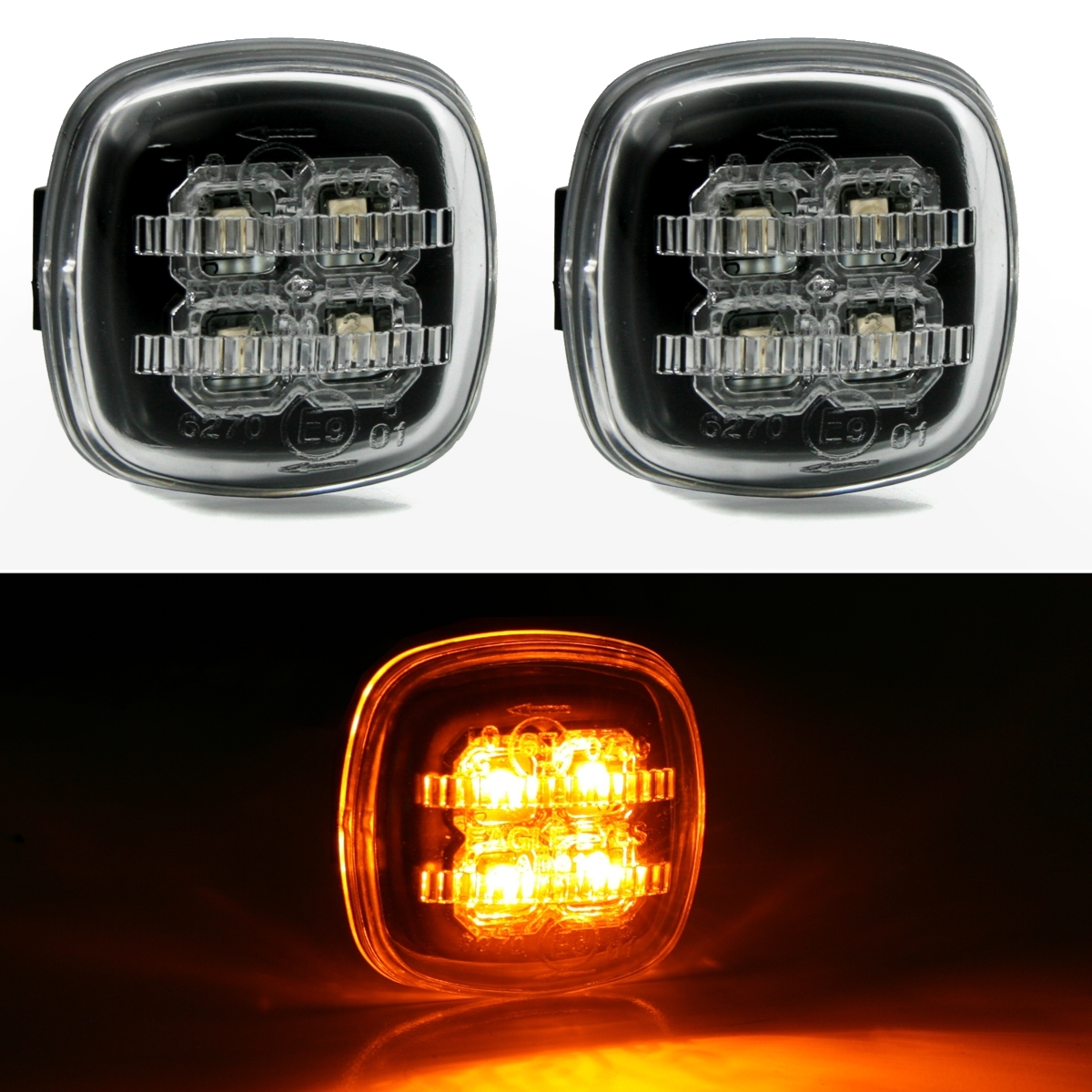 LED Seitenblinker für Audi A3 A4 A8 + Skoda