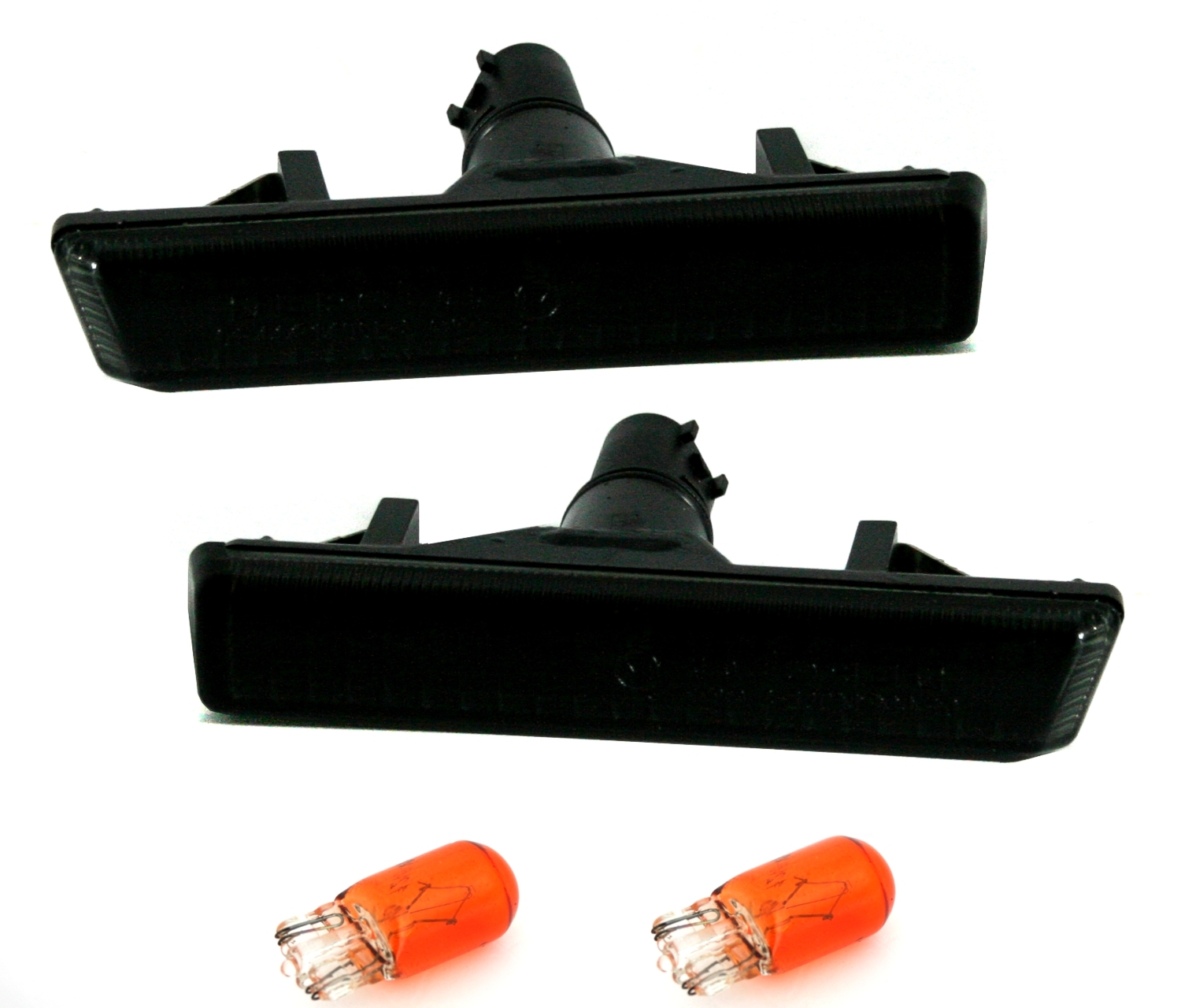 Seitenblinker Set für BMW E46 M3 + E38 in Schwarz 