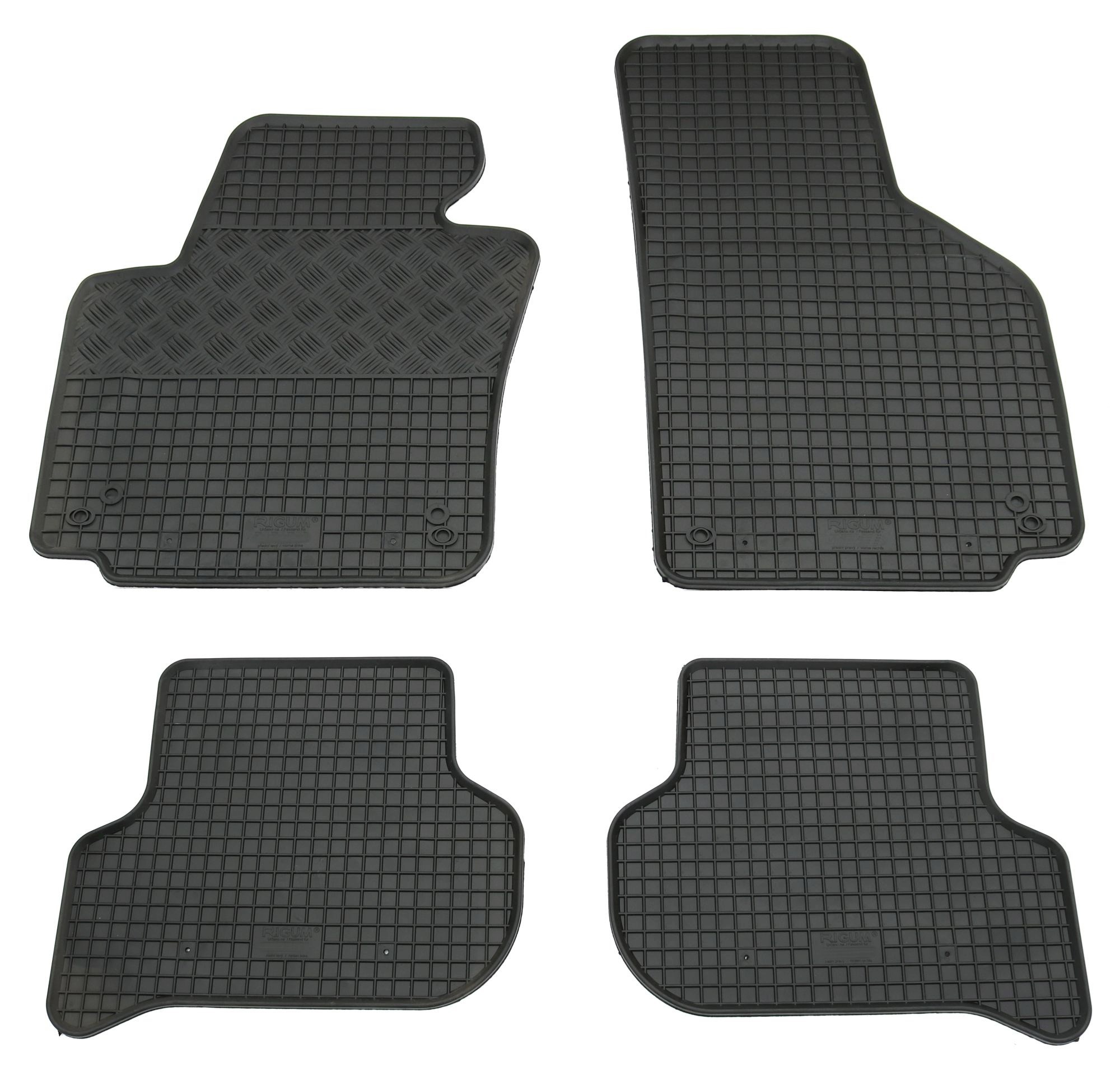 Gummi Fußmatten für Seat Altea XL + VW Golf Plus