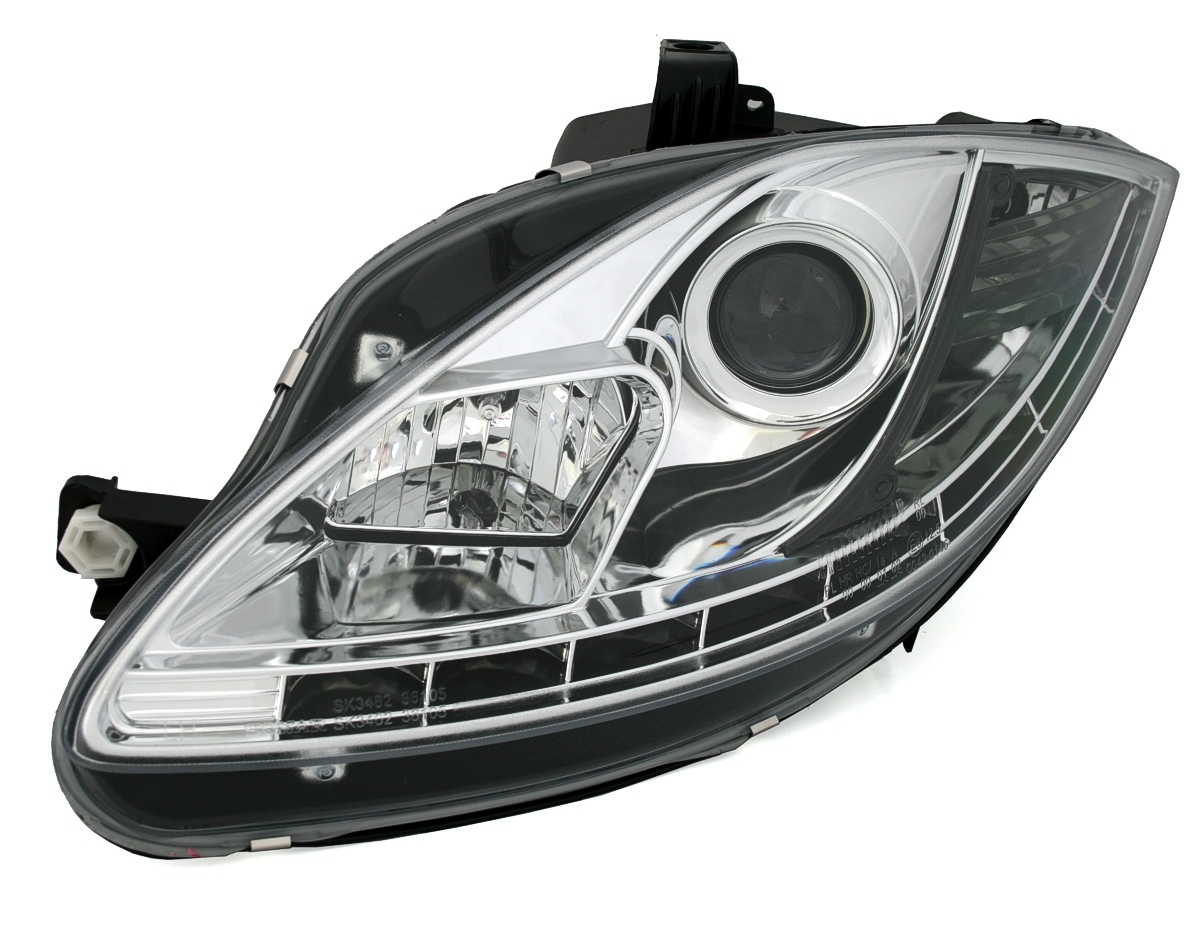 Scheinwerfer mit LED für Seat Leon Toledo in Chrom