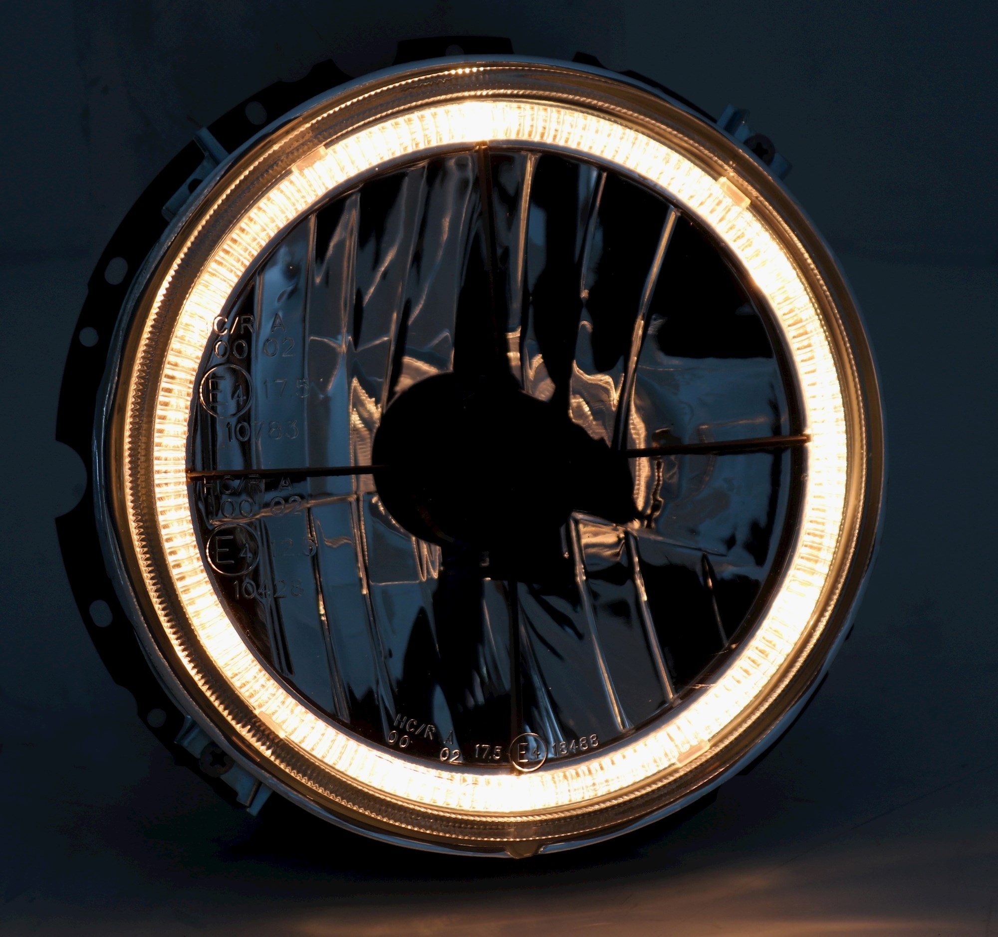 Angel Eyes Scheinwerfer für VW Golf 1 in Chrom