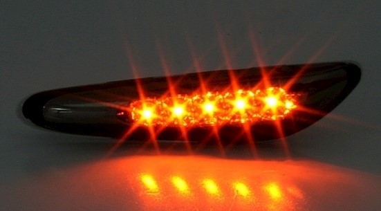 LED Seitenblinker für BMW E46 + X3 in Chrom