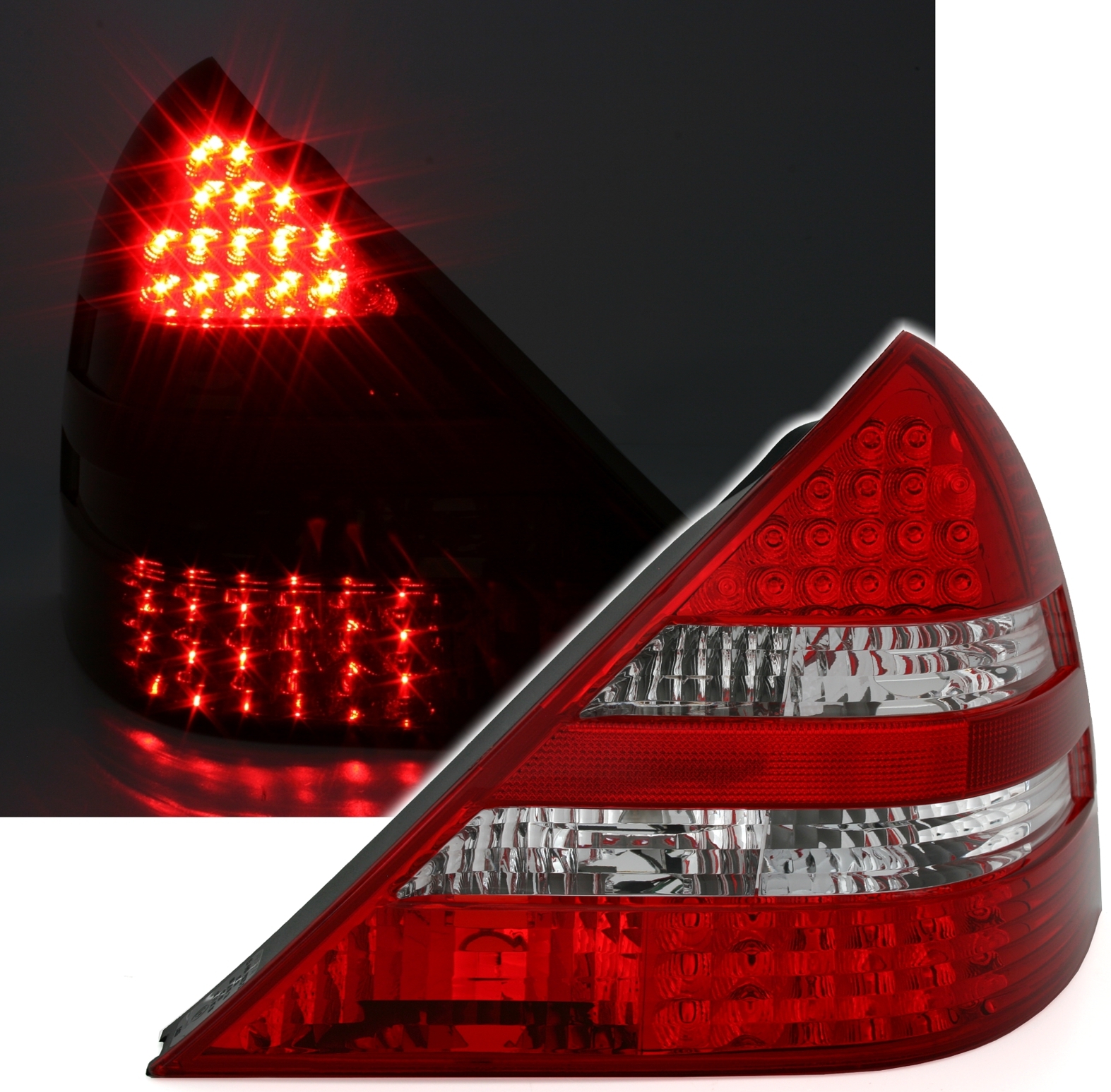 LED Rückleuchten für Mercedes SLK in Rot-Weiß