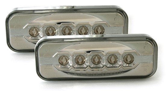 LED Seitenblinker für Opel Omega B in Blackchrome