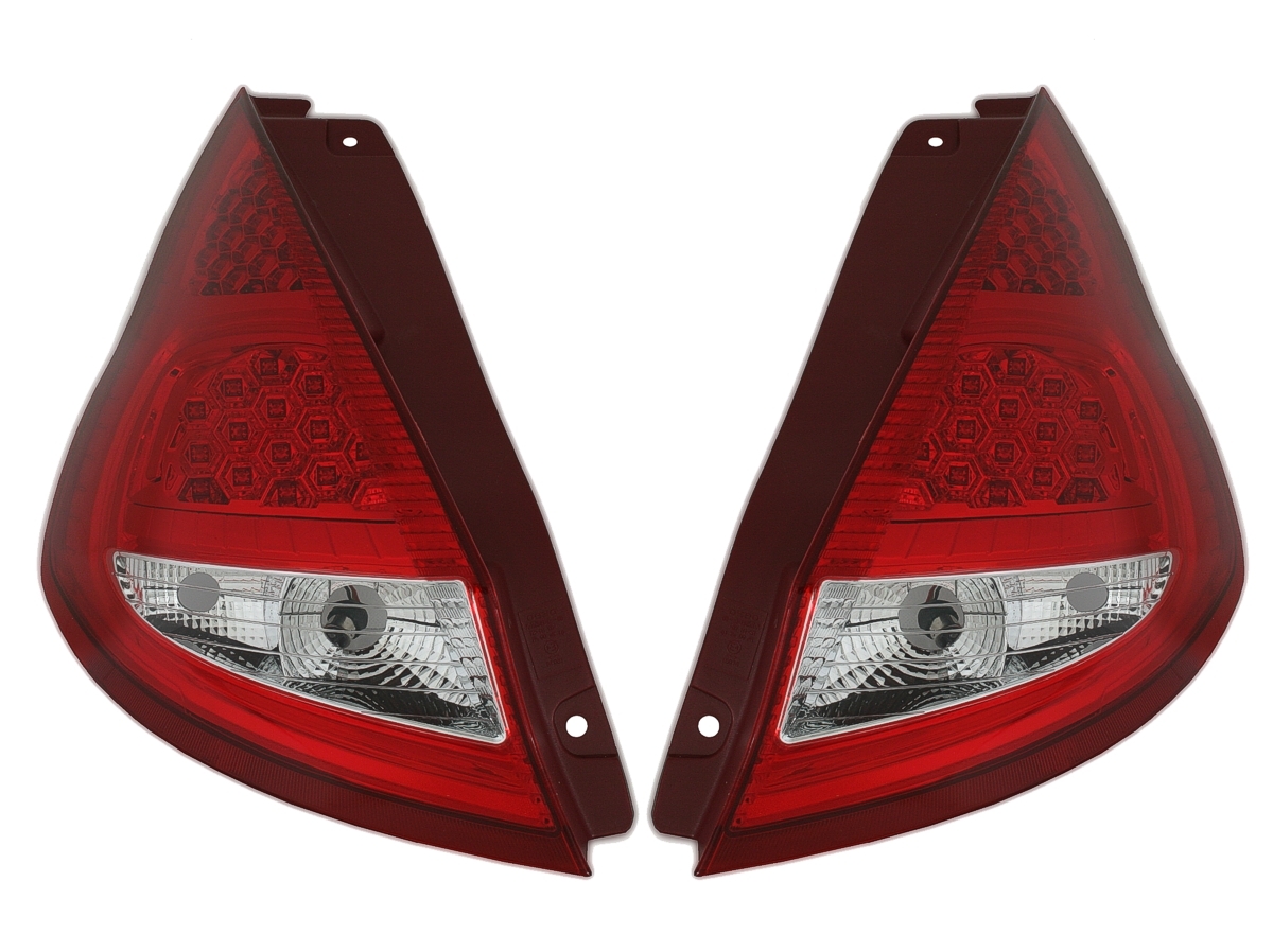 LED Rückleuchten für Ford Fiesta 7 in Rot-Weiß