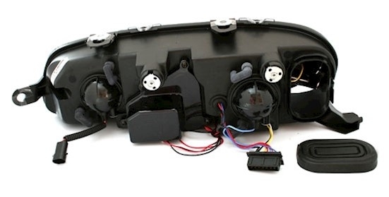 Angel Eyes Scheinwerfer für Fiat Punto 2 in Schw. 