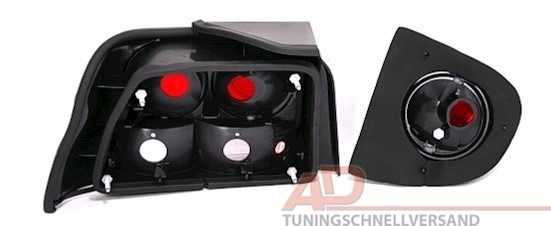 Rückleuchten für Ford Escort MK6 MK7 in Schwarz   