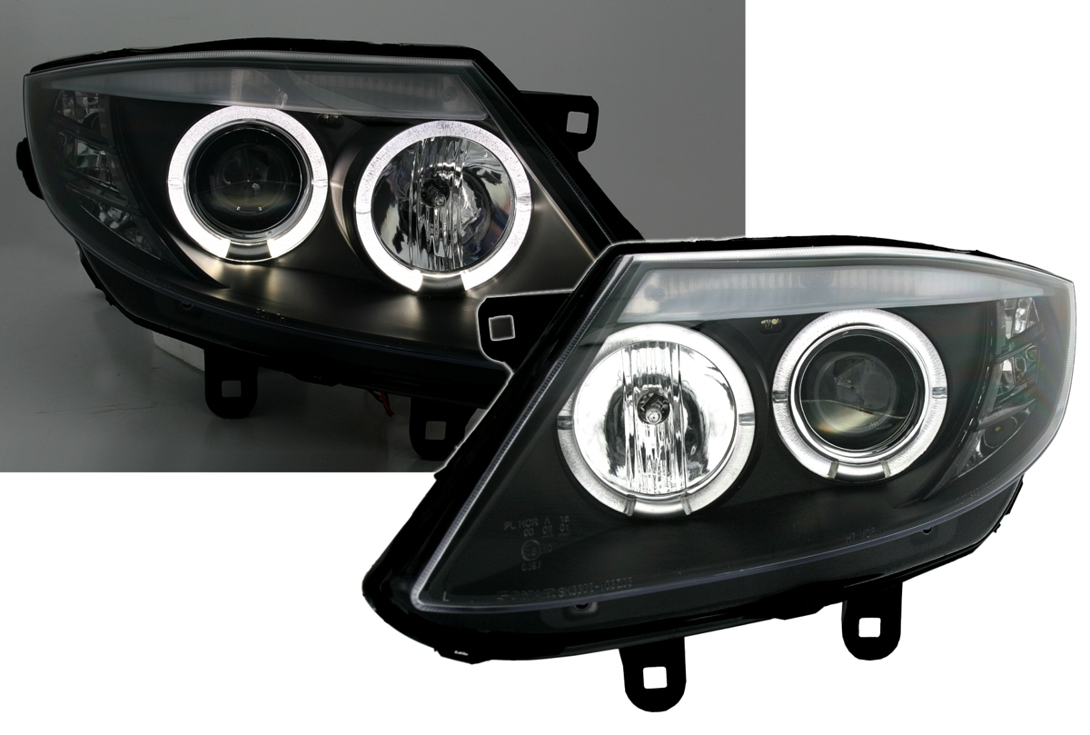 Angel Eyes Scheinwerfer für BMW Z4 E85 in Schwarz