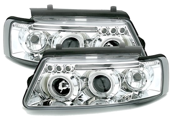 Angel Eyes Scheinwerfer für VW Passat 3B in Chrom