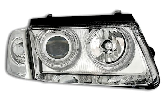 Angel Eyes Scheinwerfer für VW Passat 3B in Chrom