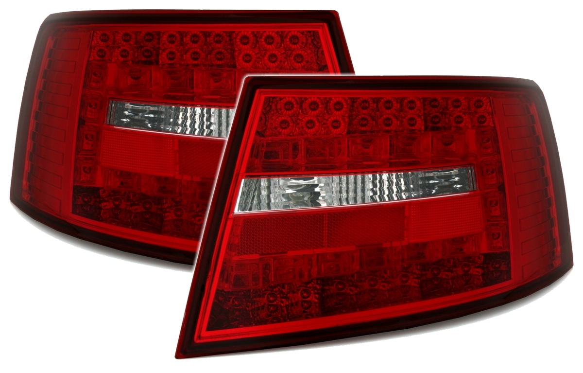 LED Rückleuchten für Audi A6 4F in Rot-Weiß