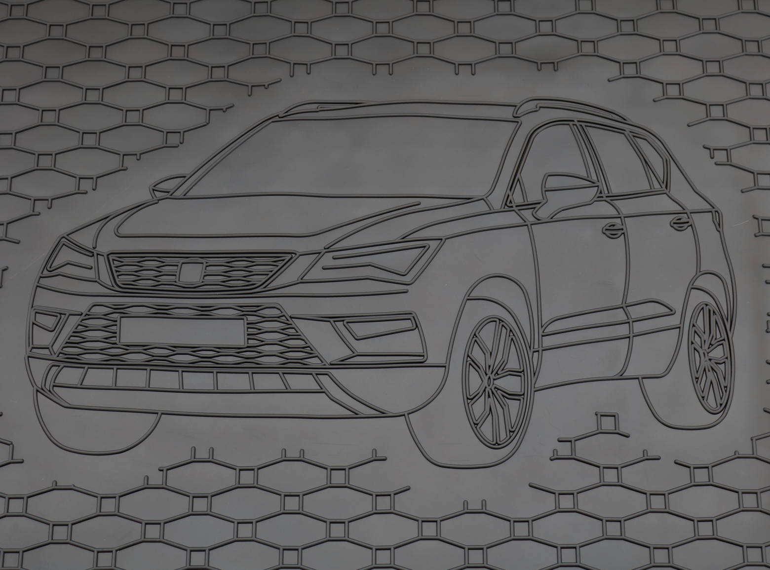 Kofferraumwanne für Seat Ateca Skoda Karoq 4x2