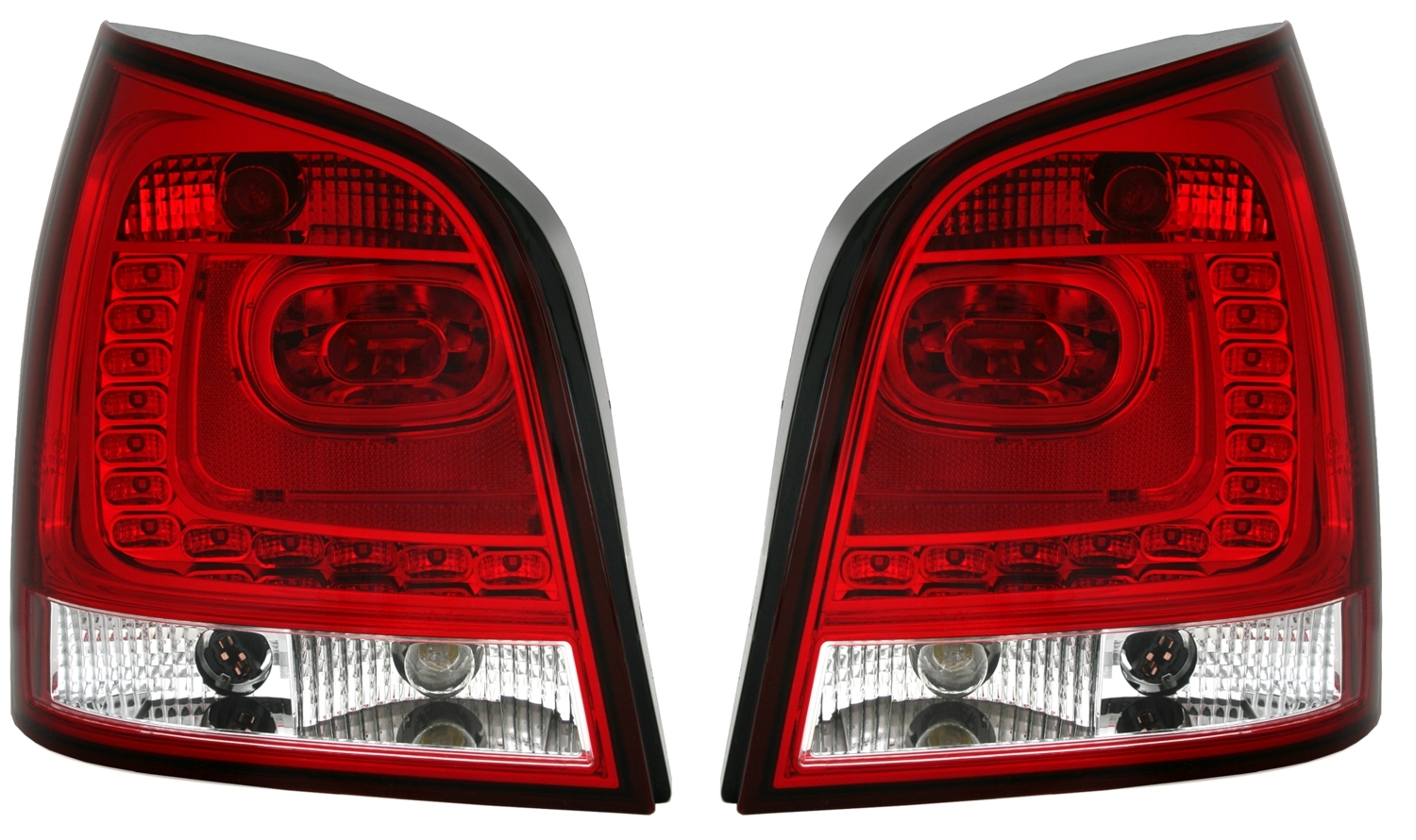 LED Rückleuchten Set für VW Polo 9N3 in Rot-Weiß
