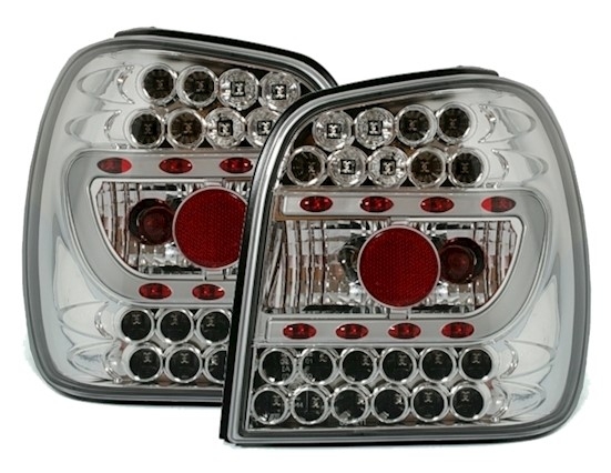 LED Rückleuchten Set für VW Polo 6N in Chrom