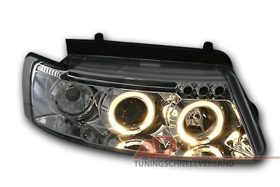 Angel Eyes Scheinwerfer für VW Passat 3B in Chrom