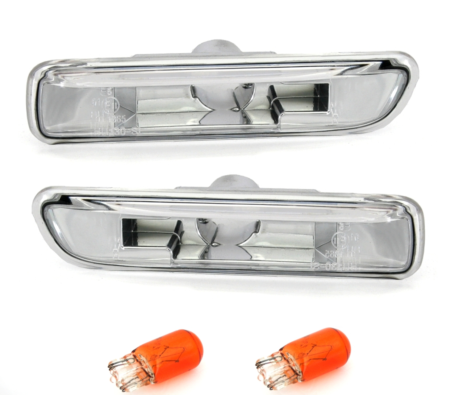 Seitenblinker für 3er BMW E46 in Chrom