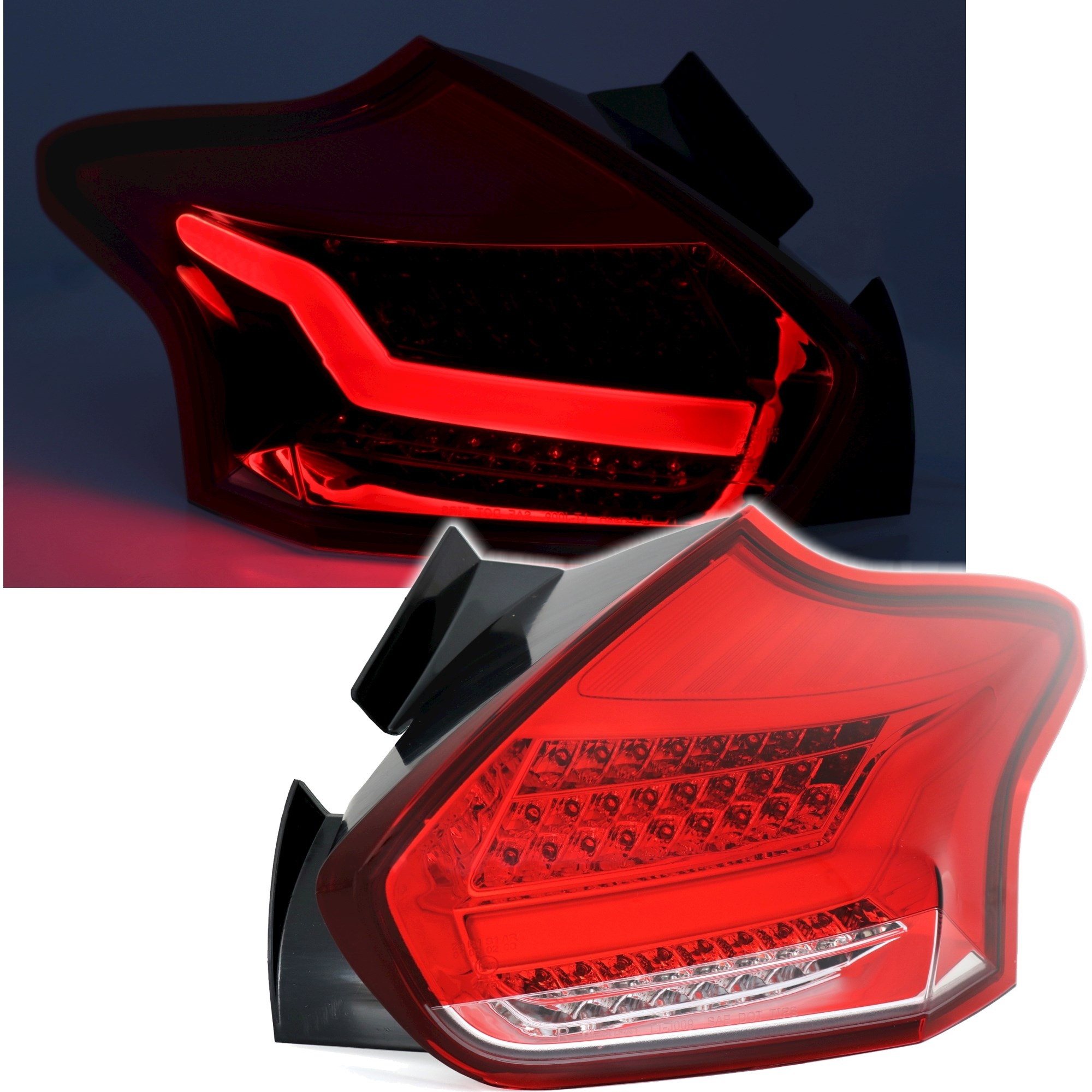 LED Rückleuchten für Ford Focus MK3 in Rot