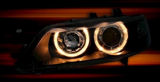 Angel Eyes Scheinwerfer für Opel Vectra B in Chrom