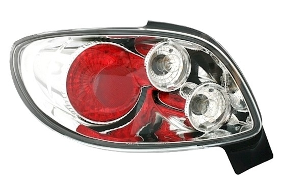 Rückleuchten für Peugeot 206 CC Cabrio in Chrom