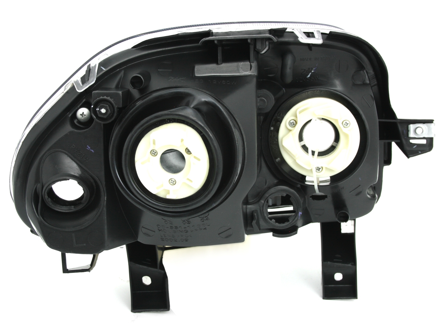 Scheinwerfer für Renault Clio 2 V6-Optik / Schwarz