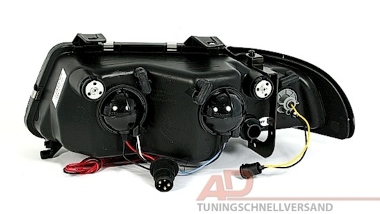 Angel Eyes Scheinwerfer für Audi A4 B5 in Chrom