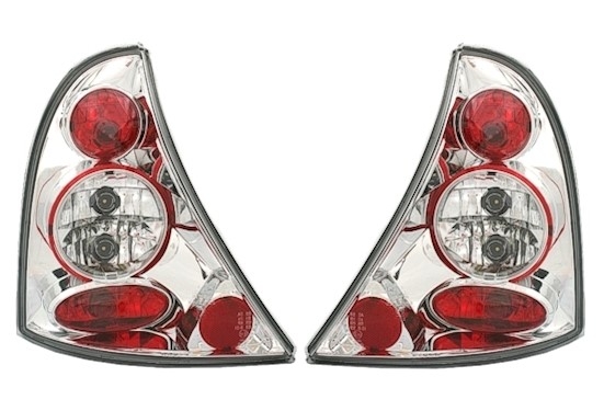 Rückleuchten für Renault Clio B in Chrom          