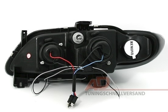 Angel Eyes Scheinwerfer für Renault Megane in Schw