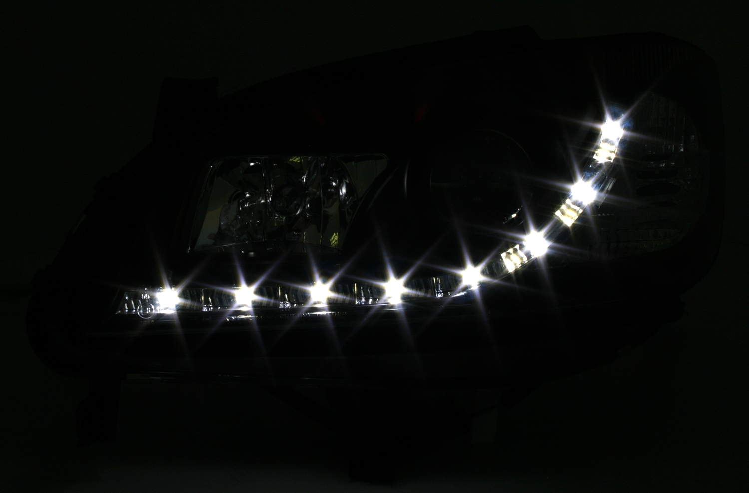 Scheinwerfer mit LED für Opel Zafira in Schwarz   