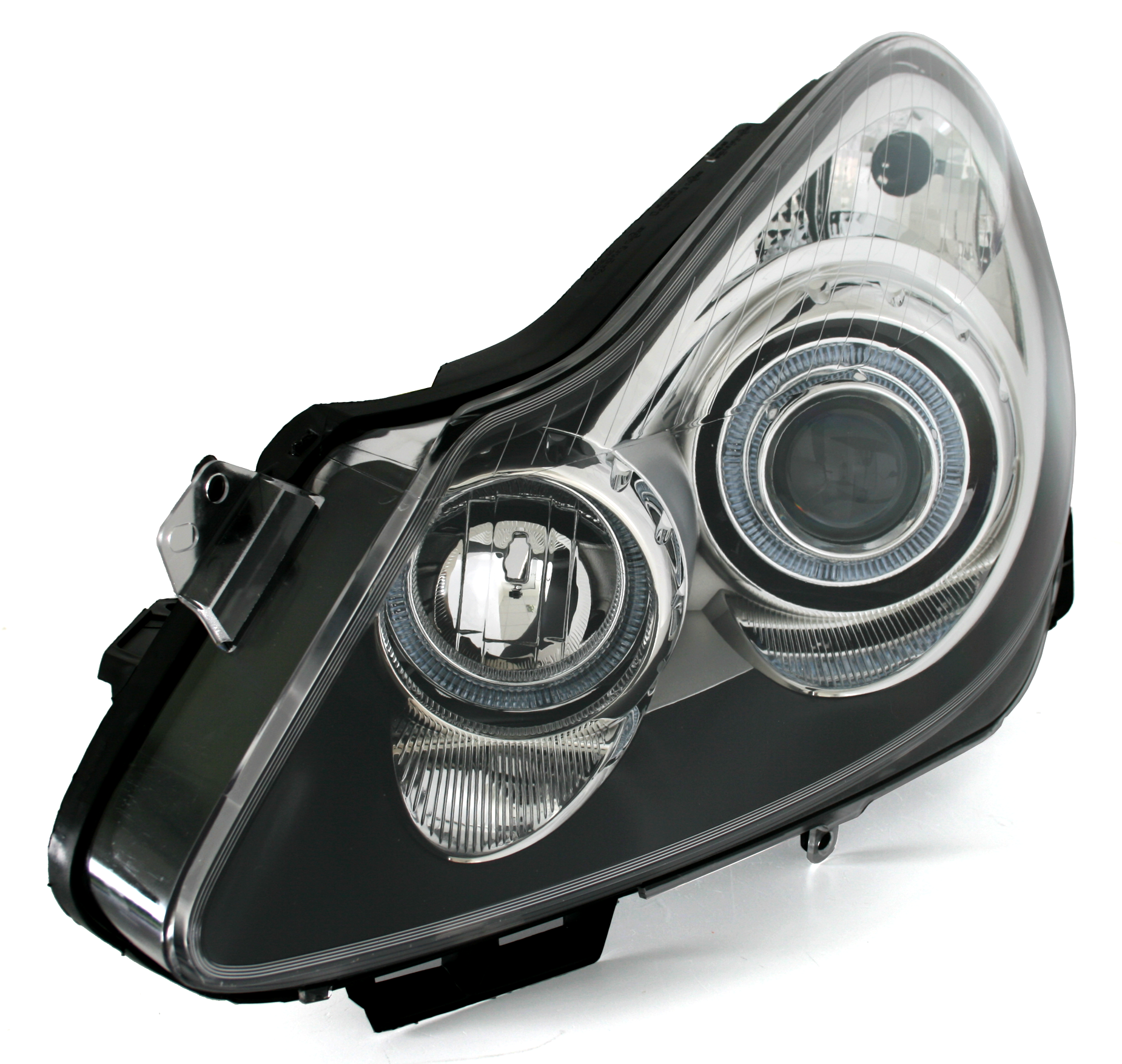 Angel Eyes Scheinwerfer für Opel Corsa D / Schwarz