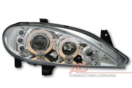 Angel Eyes Scheinwerfer Chrom für Renault Megane