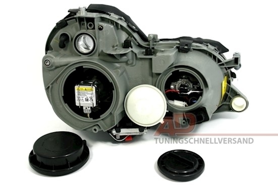 Xenon Scheinwerfer Set für Mercedes W208 in Chrom