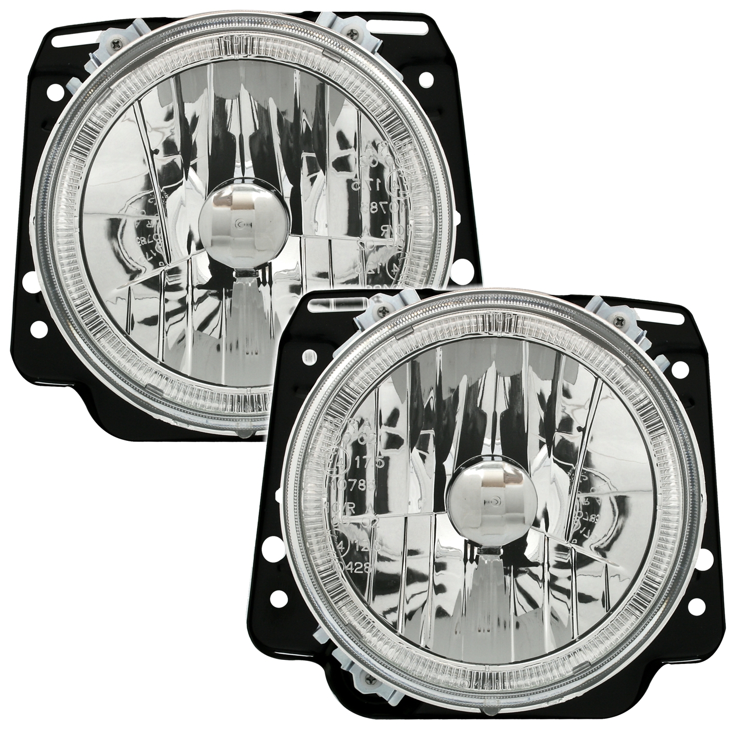 Angel Eyes Scheinwerfer für VW Golf 2 in Chrom