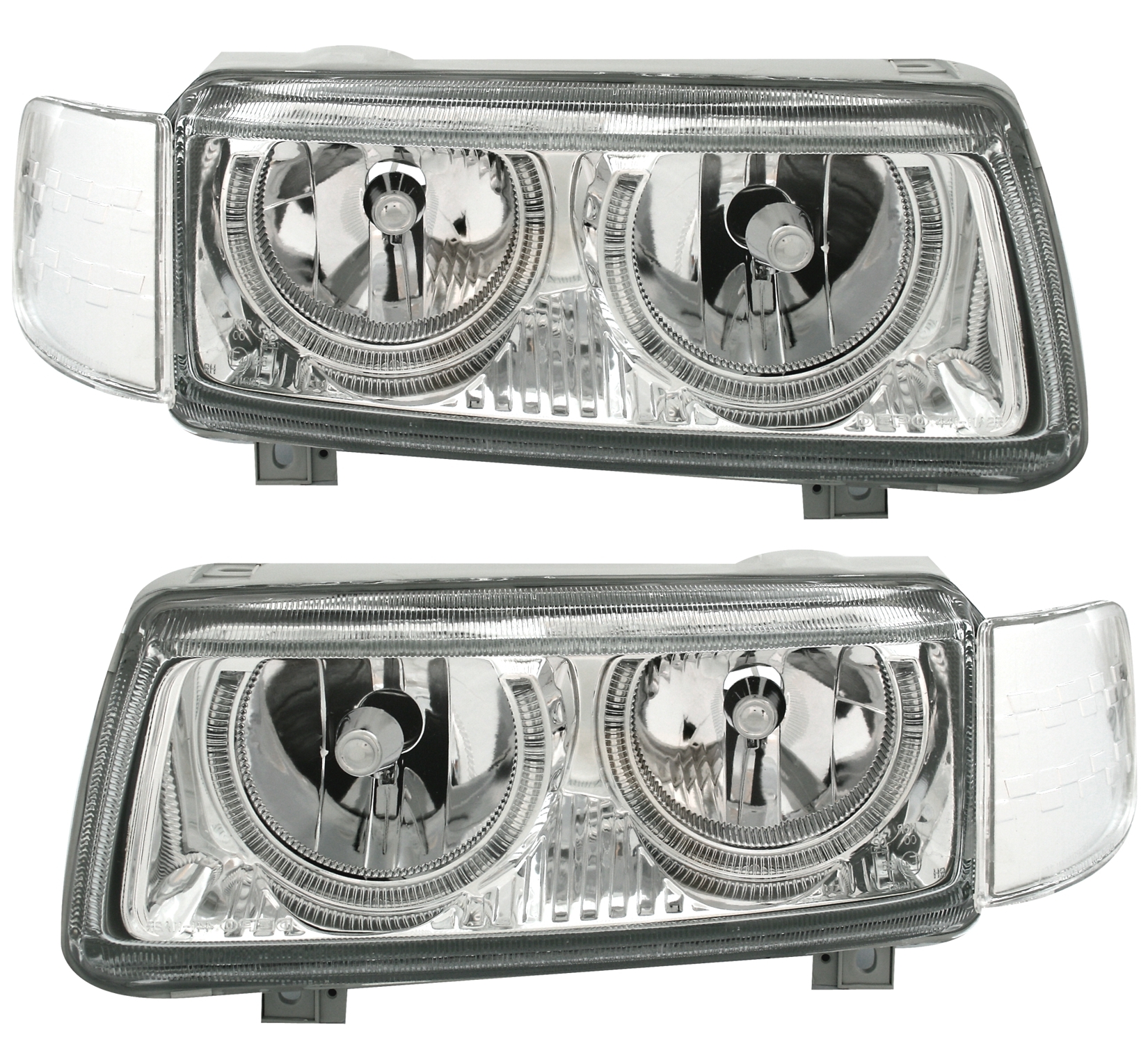 Angel Eyes Scheinwerfer für VW Passat 35i in Chrom